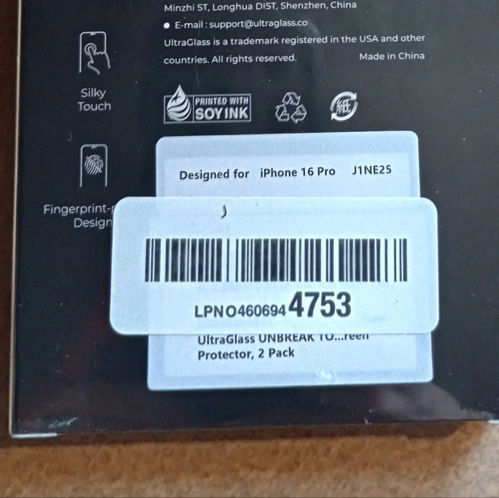 UltraGlass Screen Protector For iPhone 16 Pro